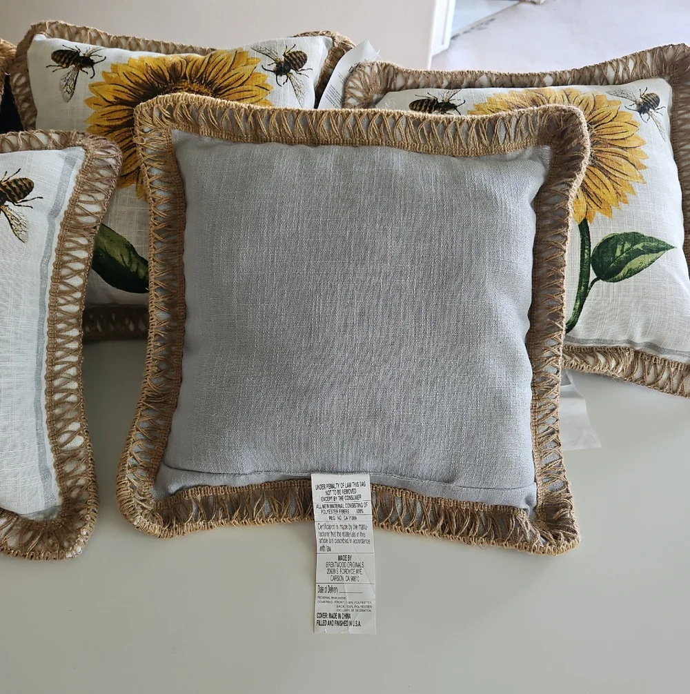 Better Homes And Gardens Sunflower & Bees Pillows - Set Of 5